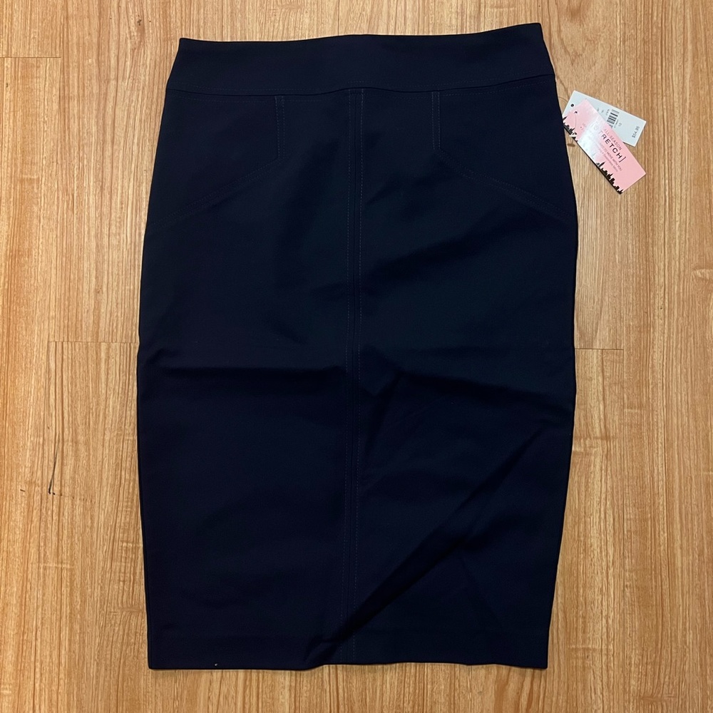 New York & Company Navy Blue Pencil Skirt